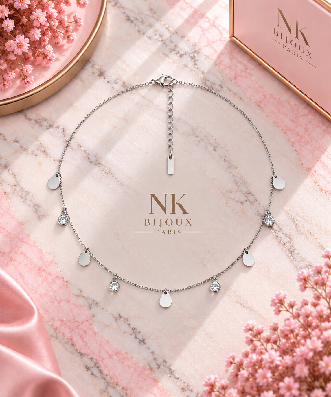 Collier goute d’eau