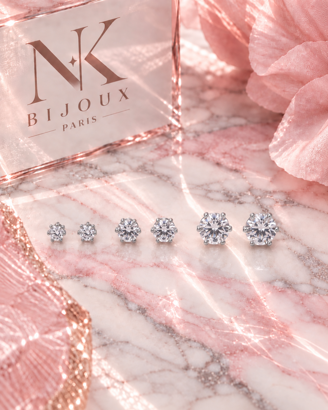 Lots de Boucles d’oreilles Strass Sertis