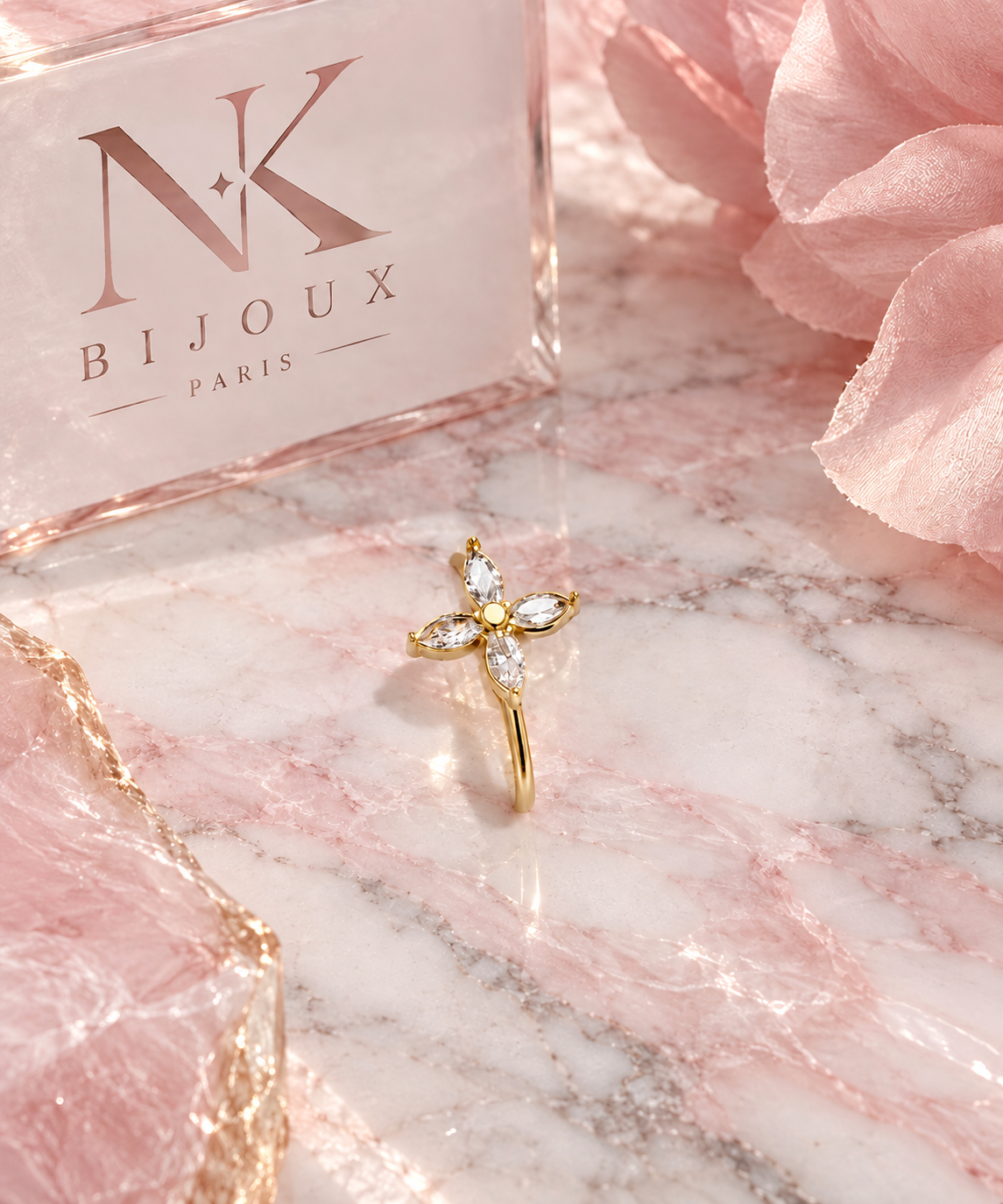 Bague ajustable Lys