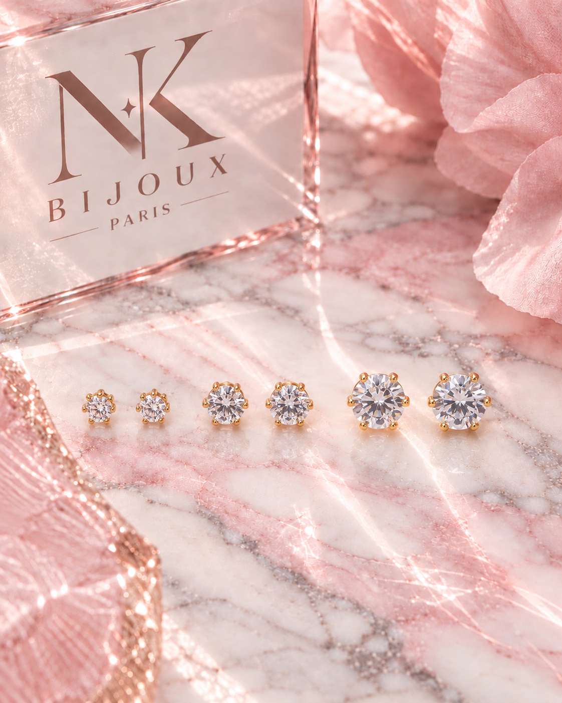 Lots de Boucles d’oreilles Strass Sertis