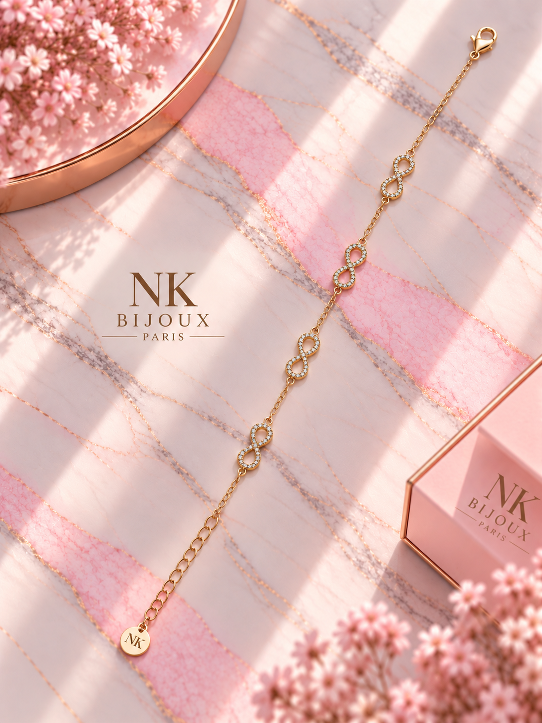Bracelet multiple Infini￼