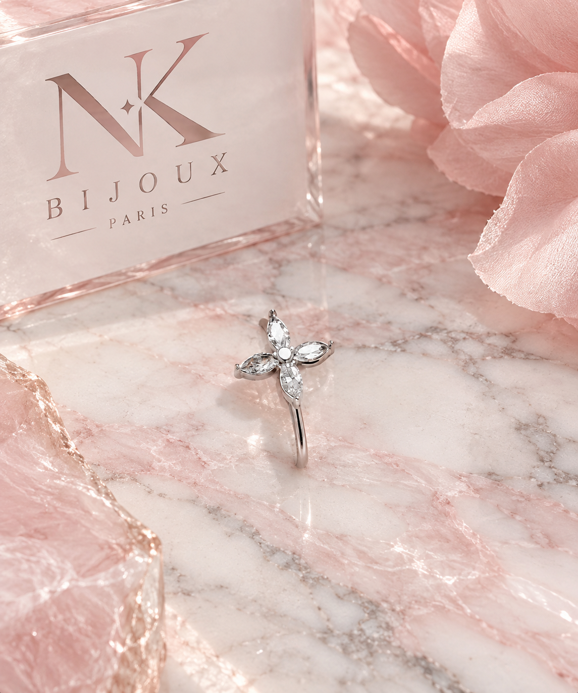 Bague ajustable Lys